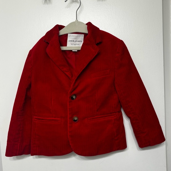 Janie and Jack red blazer - Picture 1 of 3